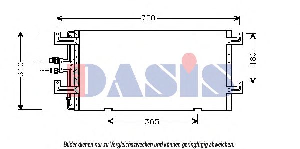 AKS DASIS 242010N Конденсатор, кондиционер для VOLKSWAGEN T4 CARAVELLE (Фольксваген Т4 cараvэллэ) AKS DASIS 242010N Конденсатор, кондиционер для VOLKSWAGEN T4 CARAVELLE (Фольксваген Т4 cараvэллэ)