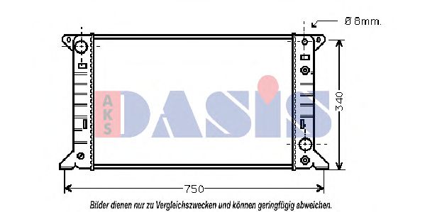 AKS DASIS 250150N Радиатор, охлаждение двигателя для FORD TRANSIT (Форд Трансит) AKS DASIS 250150N Радиатор, охлаждение двигателя для FORD TRANSIT (Форд Трансит)