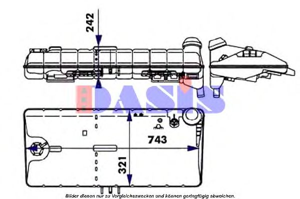 AKS DASIS 264020N Компенсационный бак, охлаждающая жидкость для MAN (Ман) AKS DASIS 264020N Компенсационный бак, охлаждающая жидкость для MAN (Ман)
