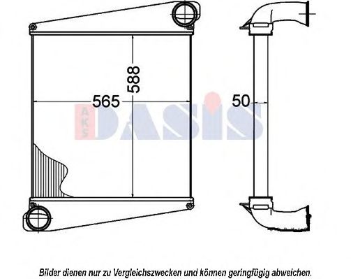 AKS DASIS 287012N Интеркулер 