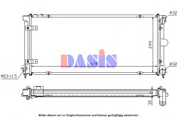 AKS DASIS 330170N Радиатор, охлаждение двигателя механическая коробка передач для SEAT TOLEDO (Сеат Толэдо) AKS DASIS 330170N Радиатор, охлаждение двигателя механическая коробка передач для SEAT TOLEDO (Сеат Толэдо)