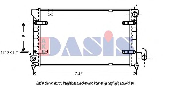 AKS DASIS 330220N Радиатор, охлаждение двигателя для SEAT TOLEDO (Сеат Толэдо) AKS DASIS 330220N Радиатор, охлаждение двигателя для SEAT TOLEDO (Сеат Толэдо)