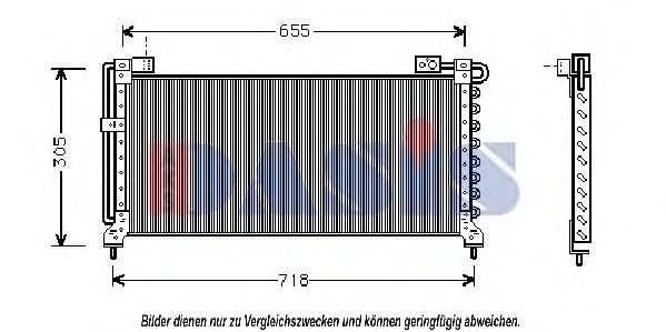 AKS DASIS 352040N Конденсатор, кондиционер для SUBARU LEGACY II (Субару Легаси 2) AKS DASIS 352040N Конденсатор, кондиционер для SUBARU LEGACY II (Субару Легаси 2)
