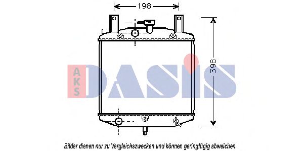 AKS DASIS 360160N Радиатор, охлаждение двигателя для DAIHATSU CUORE III (Дайхатсу Cуорэ 3) AKS DASIS 360160N Радиатор, охлаждение двигателя для DAIHATSU CUORE III (Дайхатсу Cуорэ 3)