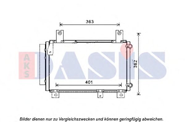 AKS DASIS 362007N Конденсатор, кондиционер для DAIHATSU SIRION (Дайхатсу Сирион) AKS DASIS 362007N Конденсатор, кондиционер для DAIHATSU SIRION (Дайхатсу Сирион)