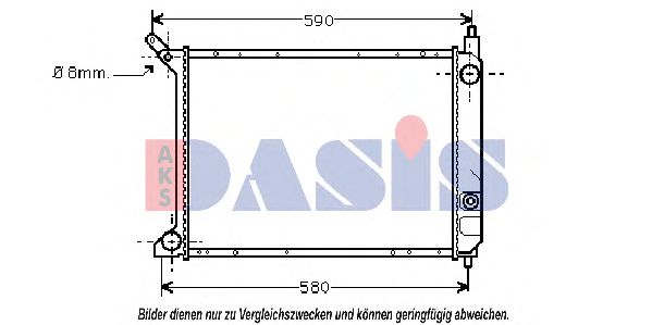 AKS DASIS 370007N Радиатор, охлаждение двигателя для ROVER (Ровер) AKS DASIS 370007N Радиатор, охлаждение двигателя для ROVER (Ровер)
