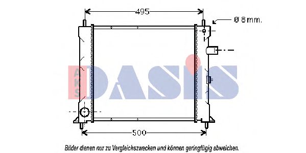 AKS DASIS 370270N Радиатор, охлаждение двигателя для ROVER 400 (Ровер 400) AKS DASIS 370270N Радиатор, охлаждение двигателя для ROVER 400 (Ровер 400)