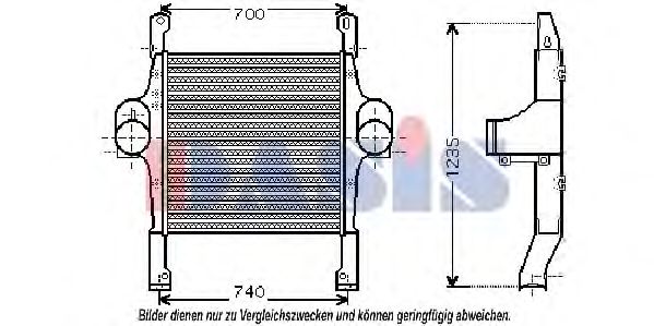 AKS DASIS 407001N Интеркулер 