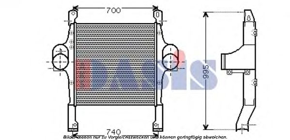 AKS DASIS 407003N Интеркулер 