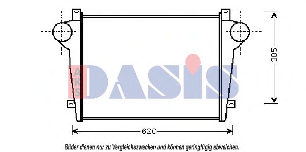 AKS DASIS 407110N Интеркулер 