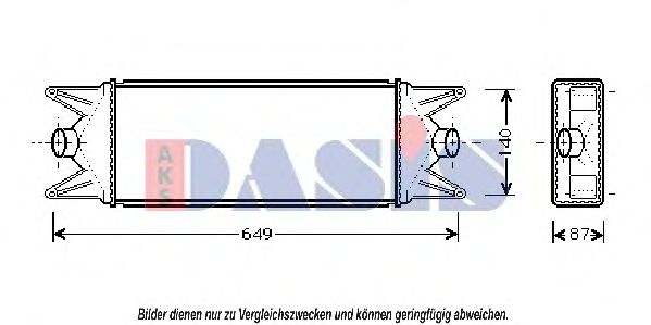 AKS DASIS 407240N Интеркулер 
