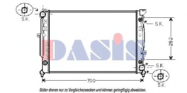 AKS DASIS 480011N Радиатор, охлаждение двигателя для VOLKSWAGEN (Фольксваген) AKS DASIS 480011N Радиатор, охлаждение двигателя для VOLKSWAGEN (Фольксваген)
