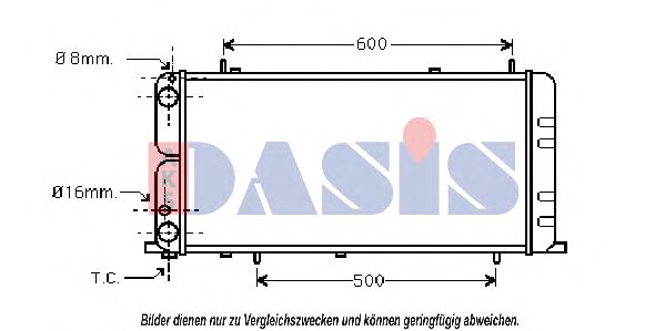 AKS DASIS 480710N Радиатор, охлаждение двигателя для AUDI 100 (Ауди 100) AKS DASIS 480710N Радиатор, охлаждение двигателя для AUDI 100 (Ауди 100)