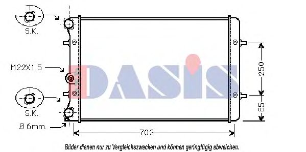 AKS DASIS 480970N Радиатор, охлаждение двигателя для AUDI TT (Ауди Тт) AKS DASIS 480970N Радиатор, охлаждение двигателя для AUDI TT (Ауди Тт)