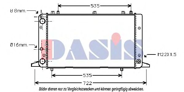 AKS DASIS 481060N Радиатор, охлаждение двигателя для AUDI 100 (Ауди 100) AKS DASIS 481060N Радиатор, охлаждение двигателя для AUDI 100 (Ауди 100)
