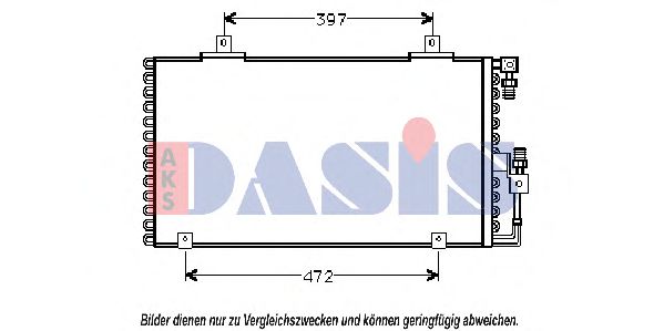 AKS DASIS 482110N Конденсатор, кондиционер для AUDI 80 (Ауди 80) AKS DASIS 482110N Конденсатор, кондиционер для AUDI 80 (Ауди 80)
