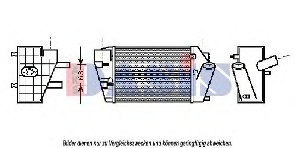 AKS DASIS 487220N Интеркулер 
