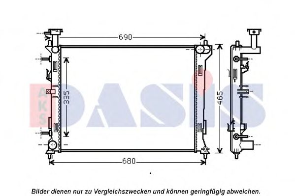 AKS DASIS 510139N Радиатор, охлаждение двигателя для KIA K3 II (Киа К3 2) AKS DASIS 510139N Радиатор, охлаждение двигателя для KIA K3 II (Киа К3 2)