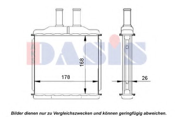 AKS DASIS 519018N Теплообменник, отопление салона для DAEWOO LACETTI (Дэу Лачетти) AKS DASIS 519018N Теплообменник, отопление салона для DAEWOO LACETTI (Дэу Лачетти)