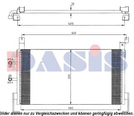 AKS DASIS 522054N Конденсатор, кондиционер для CHRYSLER NEON II (Крайслер Нэон 2) AKS DASIS 522054N Конденсатор, кондиционер для CHRYSLER NEON II (Крайслер Нэон 2)