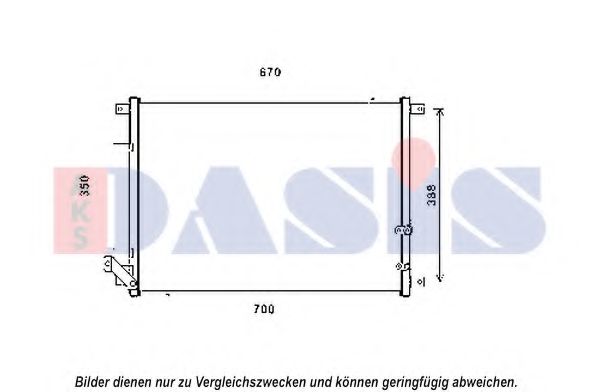 AKS DASIS 522072N Конденсатор, кондиционер 12 2009 для CADILLAC CTS (Кадилак Cц) AKS DASIS 522072N Конденсатор, кондиционер 12 2009 для CADILLAC CTS (Кадилак Cц)