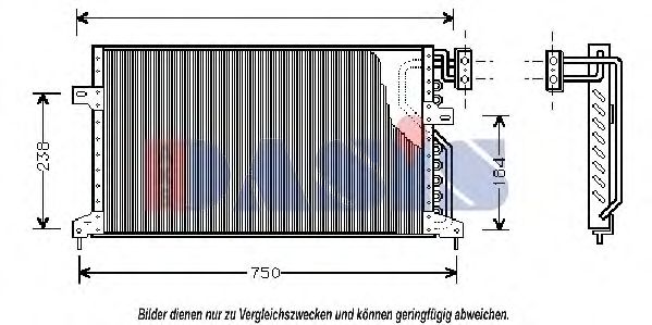 AKS DASIS 522190N Конденсатор, кондиционер для CHRYSLER (Крайслер) AKS DASIS 522190N Конденсатор, кондиционер для CHRYSLER (Крайслер)
