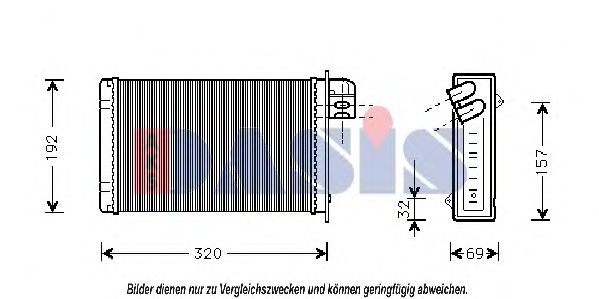 AKS DASIS 529030N Теплообменник, отопление салона для CHRYSLER VOYAGER II (Крайслер Вояджер 2) AKS DASIS 529030N Теплообменник, отопление салона для CHRYSLER VOYAGER II (Крайслер Вояджер 2)