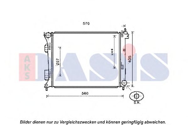 AKS DASIS 560067N Радиатор, охлаждение двигателя для HYUNDAI (Хендай) AKS DASIS 560067N Радиатор, охлаждение двигателя для HYUNDAI (Хендай)