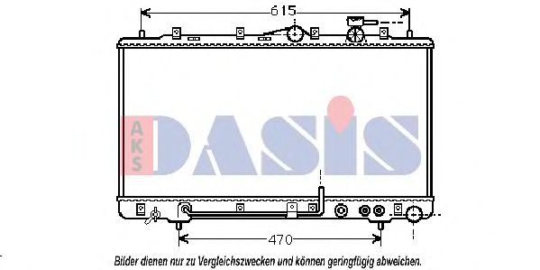 AKS DASIS 560150N Радиатор, охлаждение двигателя для HYUNDAI (Хендай)