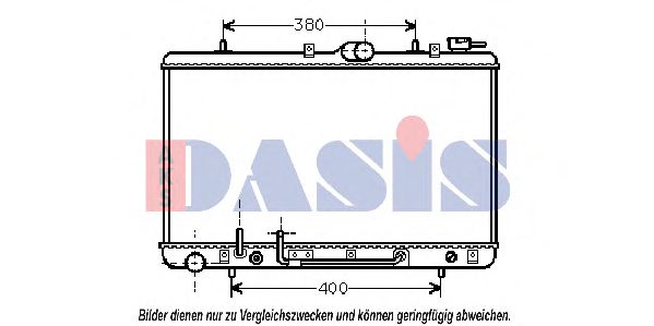 AKS DASIS 560210N Радиатор, охлаждение двигателя для HYUNDAI (Хендай)