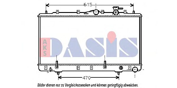 AKS DASIS 560330N Радиатор, охлаждение двигателя для HYUNDAI (Хендай)