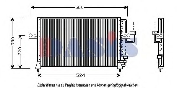 AKS DASIS 562120N Конденсатор, кондиционер для HYUNDAI EXCEL (Хендай Эxcэл) AKS DASIS 562120N Конденсатор, кондиционер для HYUNDAI EXCEL (Хендай Эxcэл)
