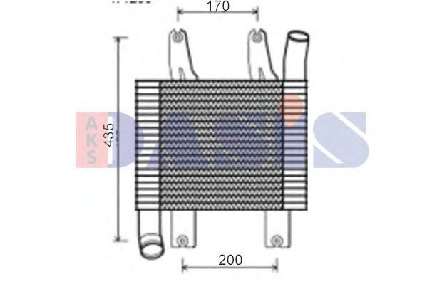 AKS DASIS 567002N Интеркулер 