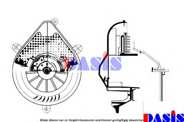 AKS DASIS 740115N Вентилятор салона для PEUGEOT 306 (Пежо 306) AKS DASIS 740115N Вентилятор салона для PEUGEOT 306 (Пежо 306)