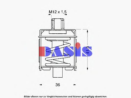 AKS DASIS 751812N Термостат, охлаждающая жидкость для FIAT 500 (Фиат 500) AKS DASIS 751812N Термостат, охлаждающая жидкость для FIAT 500 (Фиат 500)