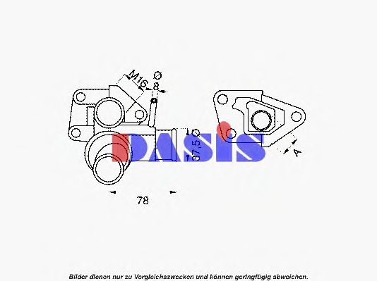 AKS DASIS 751839N Термостат, охлаждающая жидкость для FIAT (Фиат) AKS DASIS 751839N Термостат, охлаждающая жидкость для FIAT (Фиат)