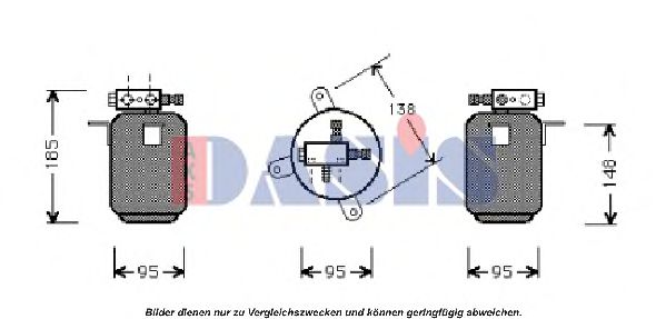 AKS DASIS 800290N Осушитель, кондиционер для BMW 7 (Бмв 7) AKS DASIS 800290N Осушитель, кондиционер для BMW 7 (Бмв 7)