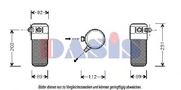 AKS DASIS 801570N Осушитель, кондиционер для FIAT TEMPRA (Фиат Тэмпра) AKS DASIS 801570N Осушитель, кондиционер для FIAT TEMPRA (Фиат Тэмпра)
