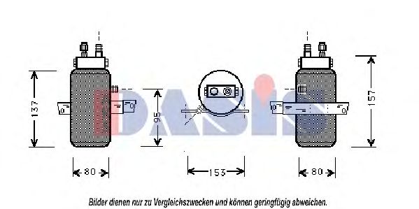 AKS DASIS 801830N Осушитель, кондиционер для SAAB (Сааб) AKS DASIS 801830N Осушитель, кондиционер для SAAB (Сааб)