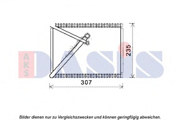 AKS DASIS 820343N Испаритель, кондиционер для VOLVO S60 I (Вольво S60 1)