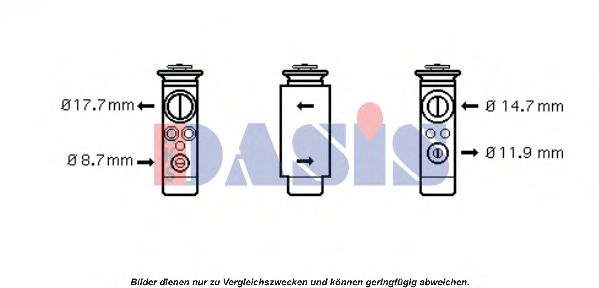 AKS DASIS 840101N Расширительный клапан, кондиционер для OPEL ASTRA F CLASSIC (Опель Астра ф классик) AKS DASIS 840101N Расширительный клапан, кондиционер для OPEL ASTRA F CLASSIC (Опель Астра ф классик)