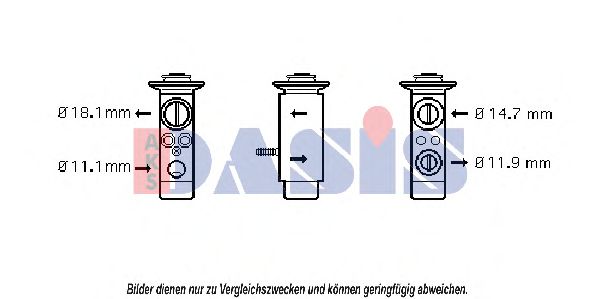 AKS DASIS 840107N Расширительный клапан, кондиционер для MERCEDES-BENZ SLK (Мэрcэдэс-бэнз Слк) AKS DASIS 840107N Расширительный клапан, кондиционер для MERCEDES-BENZ SLK (Мэрcэдэс-бэнз Слк)