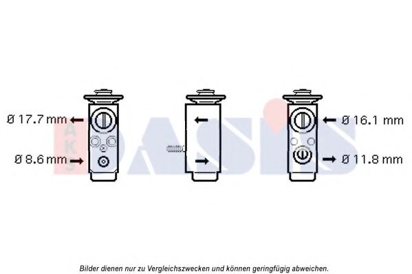 AKS DASIS 840172N Расширительный клапан, кондиционер для CHEVROLET VECTRA (Шевроле Vэcтра) AKS DASIS 840172N Расширительный клапан, кондиционер для CHEVROLET VECTRA (Шевроле Vэcтра)