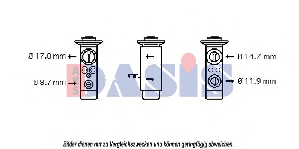 AKS DASIS 840320N Расширительный клапан, кондиционер для BMW Z8 (Бмв З8) AKS DASIS 840320N Расширительный клапан, кондиционер для BMW Z8 (Бмв З8)