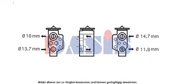 AKS DASIS 840980N Расширительный клапан, кондиционер для VOLKSWAGEN CADDY III (Фольксваген Кадди 3) AKS DASIS 840980N Расширительный клапан, кондиционер для VOLKSWAGEN CADDY III (Фольксваген Кадди 3)