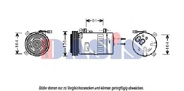 AKS DASIS 850006N Компрессор, кондиционер для LANCIA KAPPA (Лансиа/лянча Каппа) AKS DASIS 850006N Компрессор, кондиционер для LANCIA KAPPA (Лансиа/лянча Каппа)