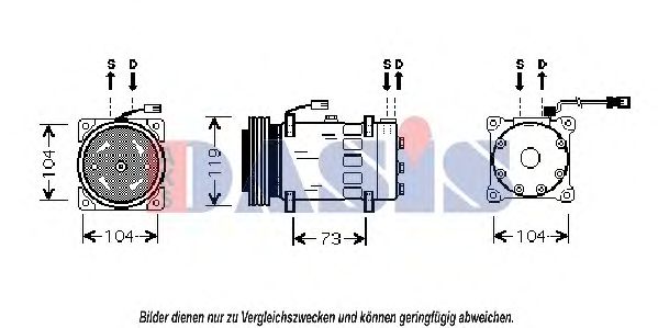 AKS DASIS 850475N Компрессор, кондиционер для PEUGEOT 205 II (Пежо 205 2) AKS DASIS 850475N Компрессор, кондиционер для PEUGEOT 205 II (Пежо 205 2)