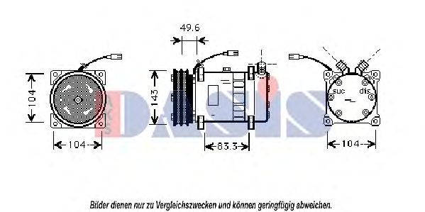 AKS DASIS 850498N Компрессор, кондиционер для ALFA-ROMEO (Алфа-ромэо) AKS DASIS 850498N Компрессор, кондиционер для ALFA-ROMEO (Алфа-ромэо)