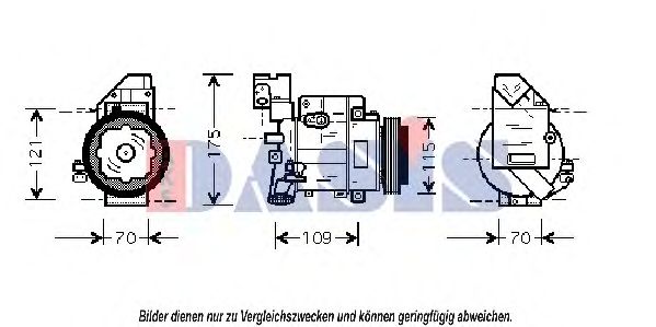 AKS DASIS 850564N Компрессор, кондиционер для MERCEDES-BENZ A-CLASS (Мэрcэдэс-бэнз А класс) AKS DASIS 850564N Компрессор, кондиционер для MERCEDES-BENZ A-CLASS (Мэрcэдэс-бэнз А класс)