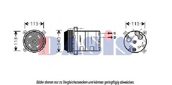AKS DASIS 850664N Компрессор, кондиционер для PONTIAC (Понтиак) AKS DASIS 850664N Компрессор, кондиционер для PONTIAC (Понтиак)